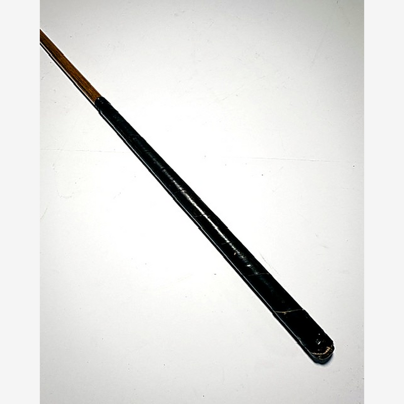 Leather grip on R. Johnstone hickory golf wood