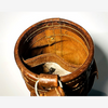 Vintage leather slouch golf bag hickory golf detail