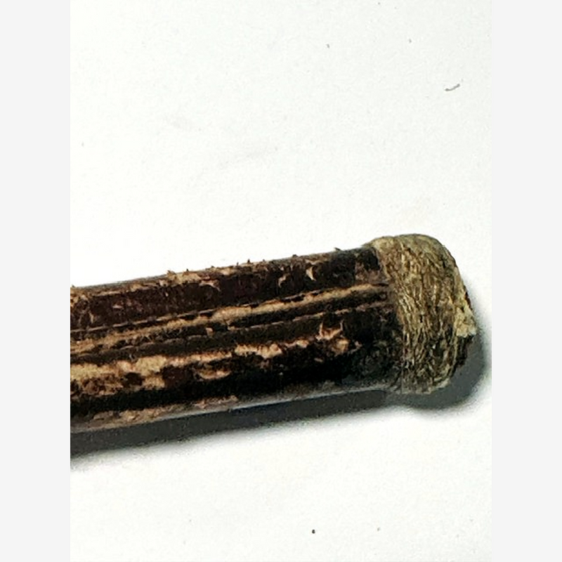 US Golf Gold Standard hickory golf iron, hosel detail