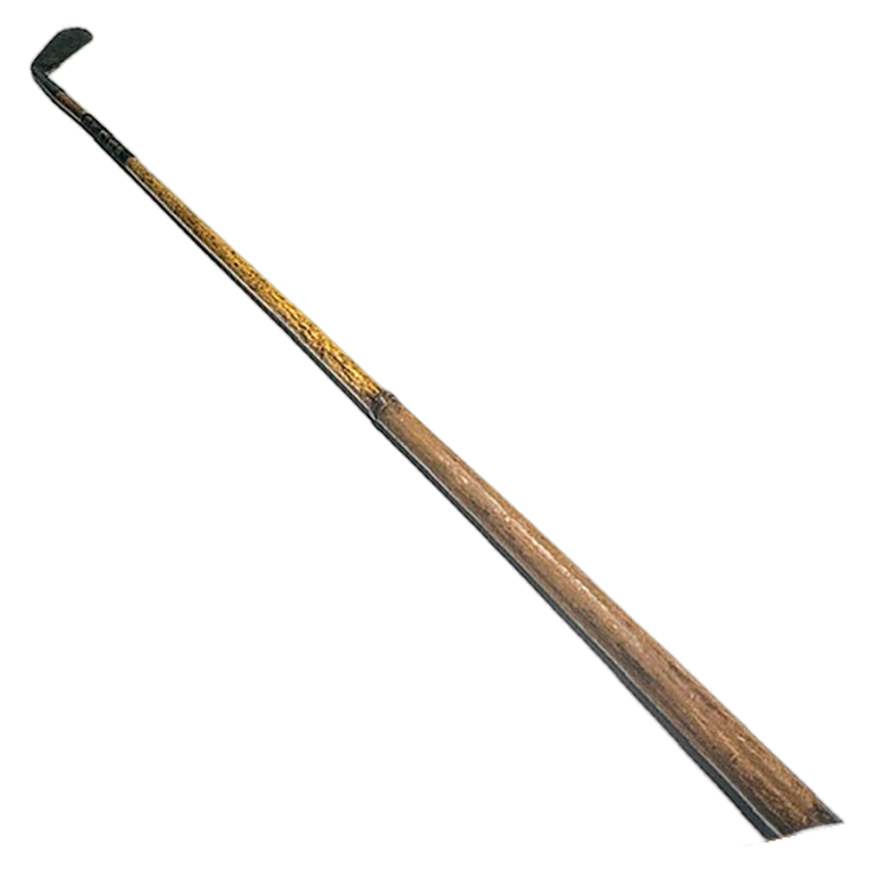 W Gibson Special driving iron hickory golf club, full length view