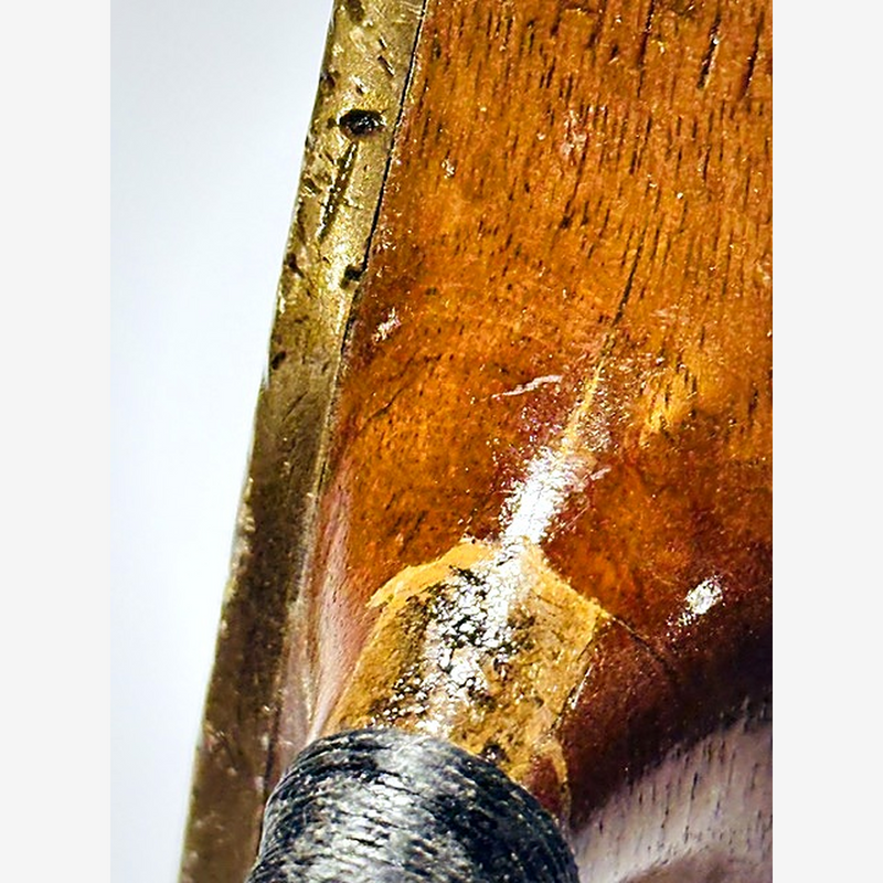 Wright & Ditson hickory golf putter, full length view